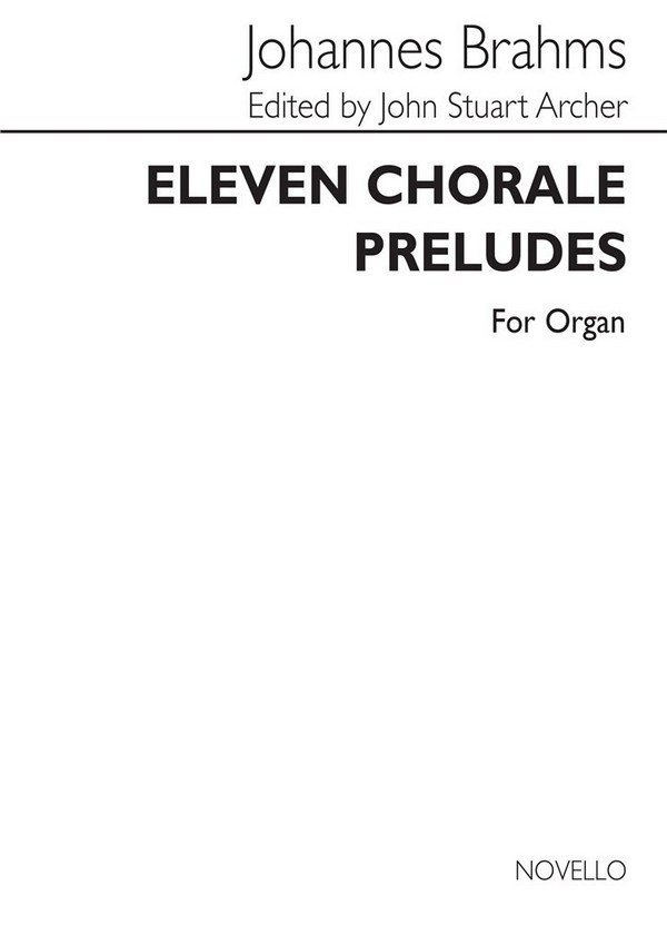 11 Chorale Preludes  for organ  