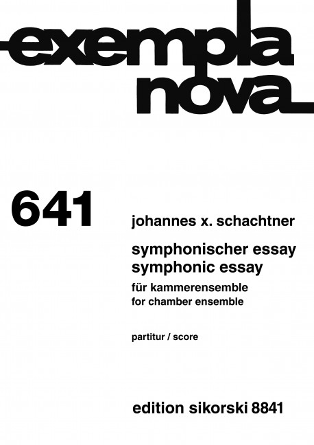 Symphonic Essay  für Kammerensemble  Partitur
