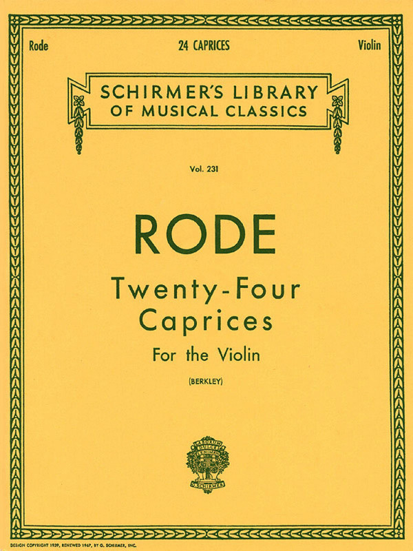 24 Caprices  for violin  