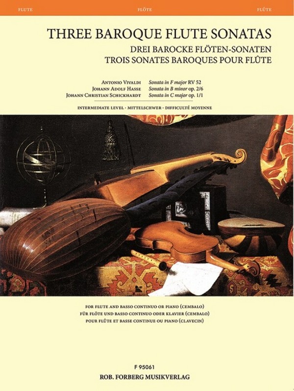 3 Baroque Sonatas  for flute and Bc (piano/cembalo)  