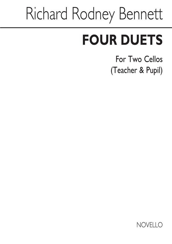 4 Duets  for 2 cellos (teacher and pupil)  score and parts