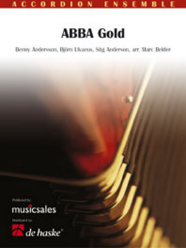 Abba Gold  für Akkordeonensemble und Schlagwerg  Partitur und Stimmenset