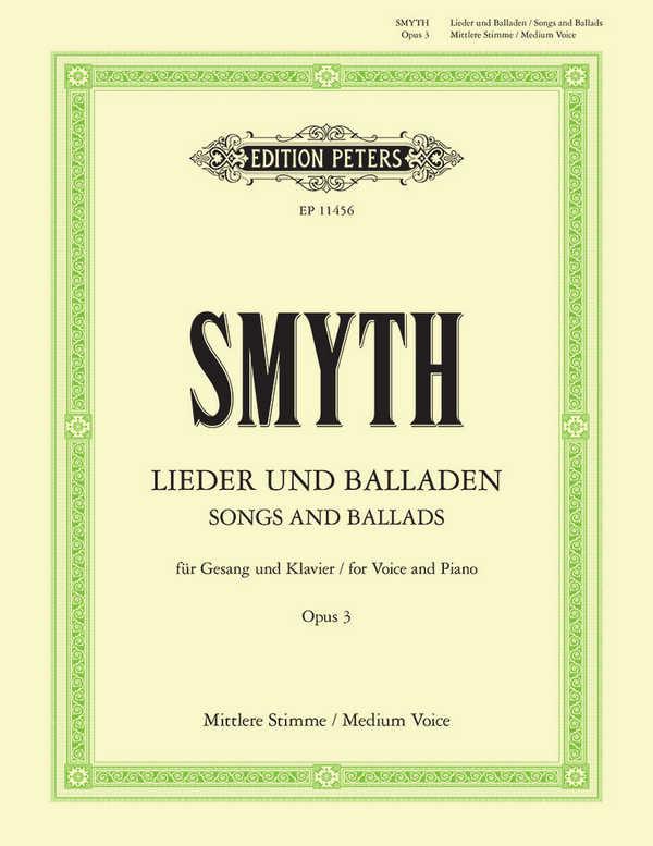 Lieder und Balladen op.3  für Gesang (mittel) und Klavier  Partitur (dt)