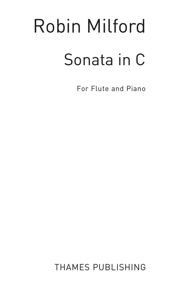 Sonata in C  for flute and piano  