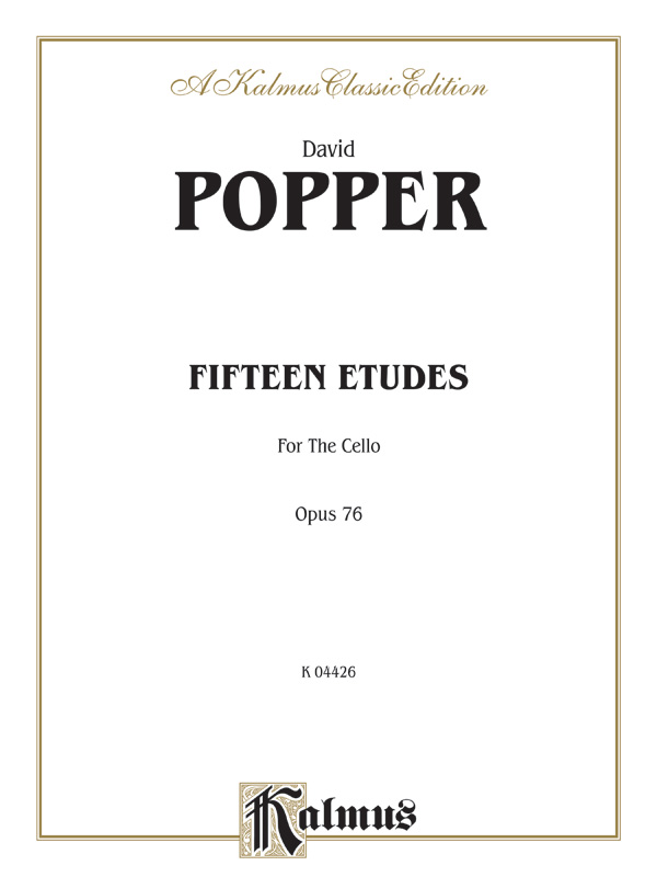 15 Etudes op.76  for cello  