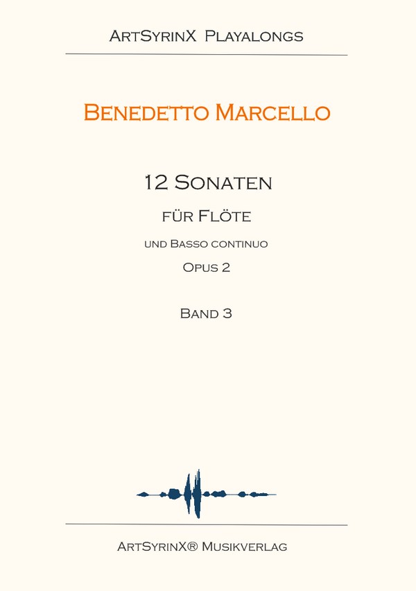 12 Sonaten op.2 Band 3 (Nos.7-9) (+CD)  für Flöte und Bc  