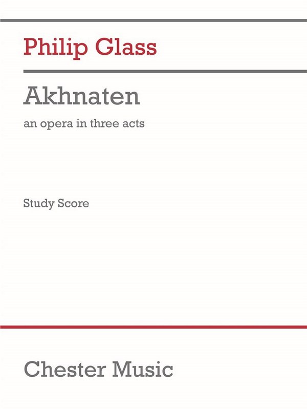 Akhnaten  opera  study score