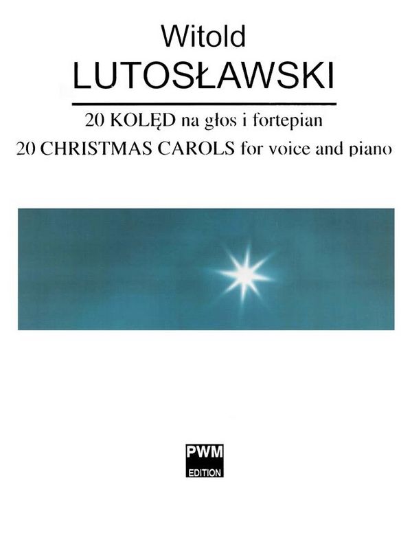 20 polish Christmas Carols  for voice and piano  score (pol),  archive copy