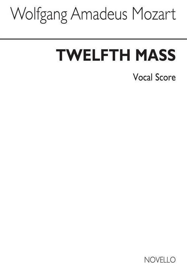 Carl Zulehner_Wenzel Müller, Twelfth Mass&nbsp;&nbsp;SATB&nbsp;&nbsp;Stimme