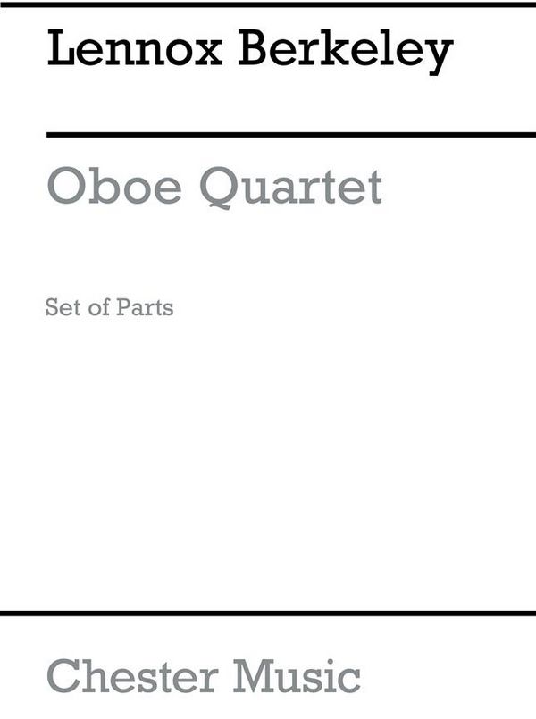 Quartet op.70  for oboe, violin, viola and cello  parts