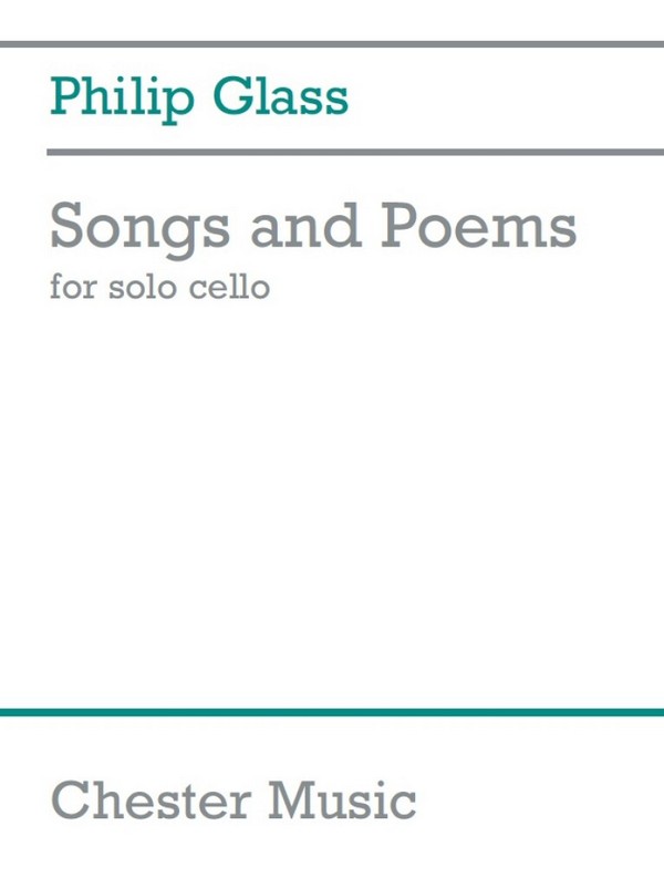 Songs and Poems  for cello  