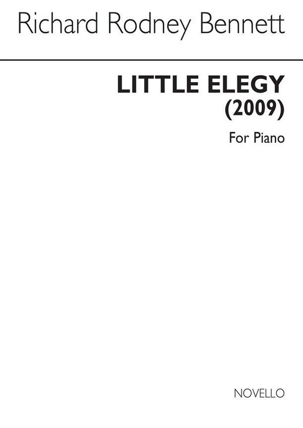 Little Elegy (2009)  for piano   