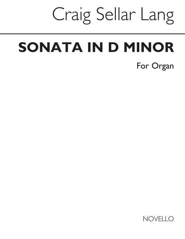 Sonata in D Minor &nbsp;&nbsp;for organ&nbsp;&nbsp; 