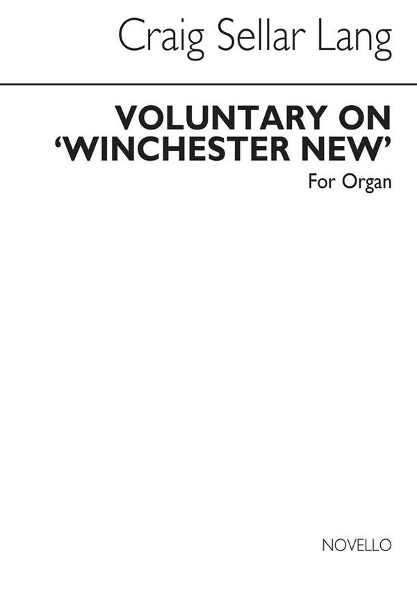Voluntary On 'Winchester New'  &nbsp;&nbsp;for organ&nbsp;&nbsp; 