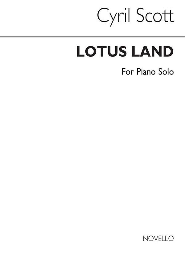 Lotus Land op.47 no.1  for piano  