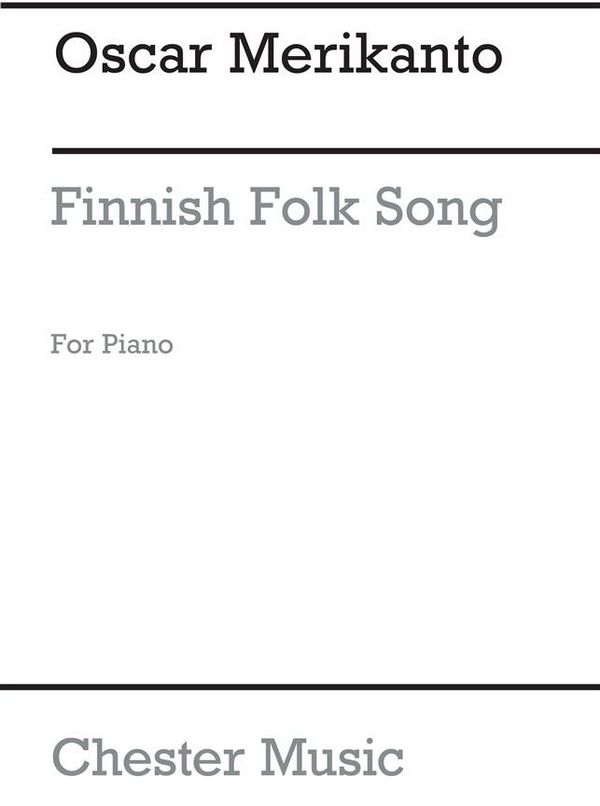 Finnish Folk Song with variations op.21  for piano  