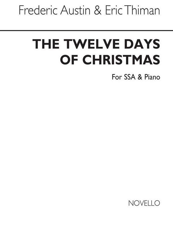 12 Days Of Christmas  SSA and Piano  Chorpartitur