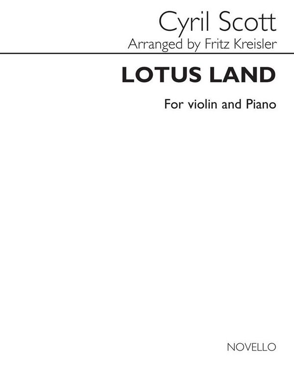 Lotus Land &nbsp;&nbsp;for violin and piano&nbsp;&nbsp; 