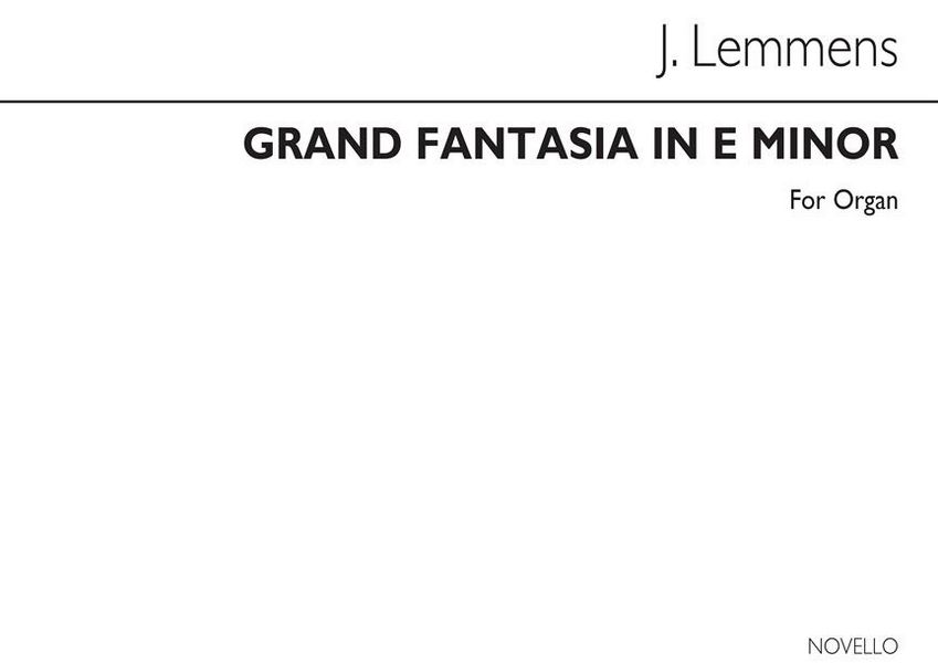Grand Fantasia in E Minor (The Storm)  for organ  