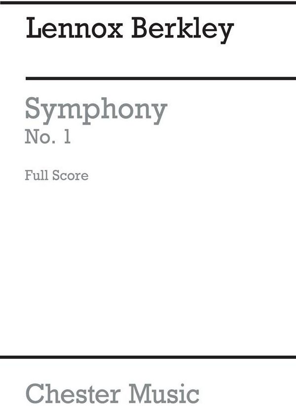 Symphony no.1 op.16  for orchestra  study score