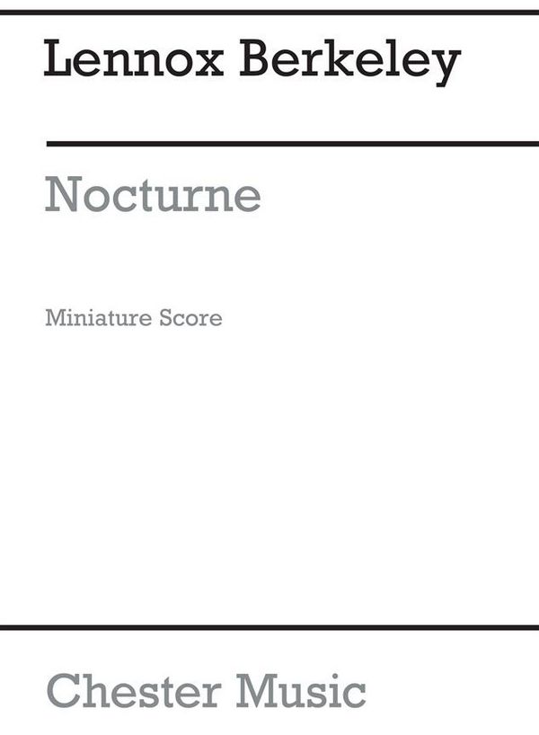 Nocturne op.25  for orchestra  study score