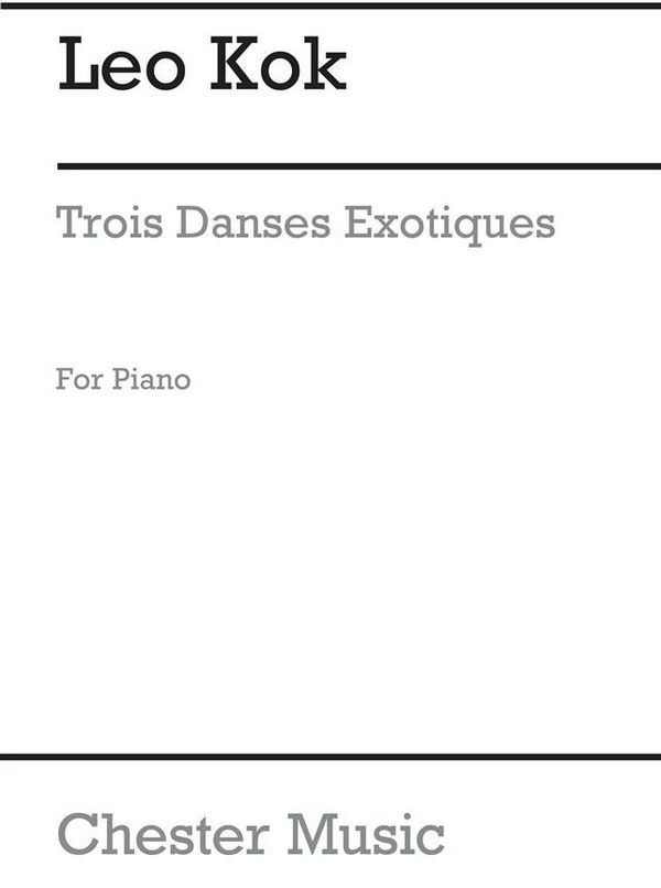 3 Danses Exotiques   for piano   