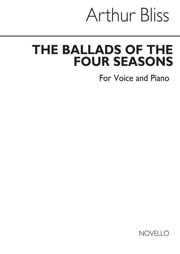 Ballads of The Four Seasons   for high voice and piano   