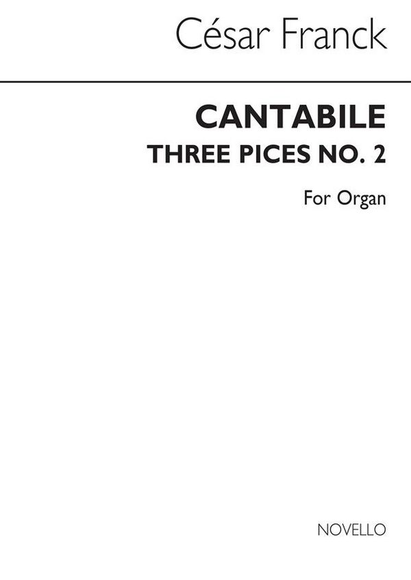 3 Pieces no.2 'Cantabile'  for organ  