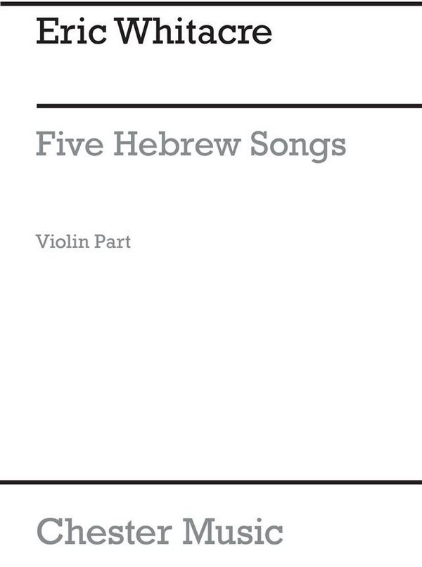 5 Hebrew Love Songs    violin part