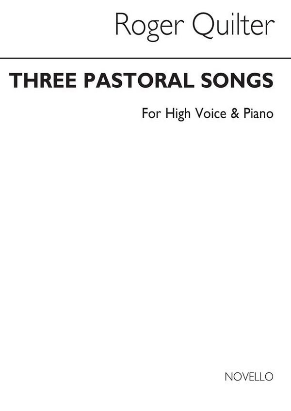 3 Pastoral Songs op.22   for high voice and piano   