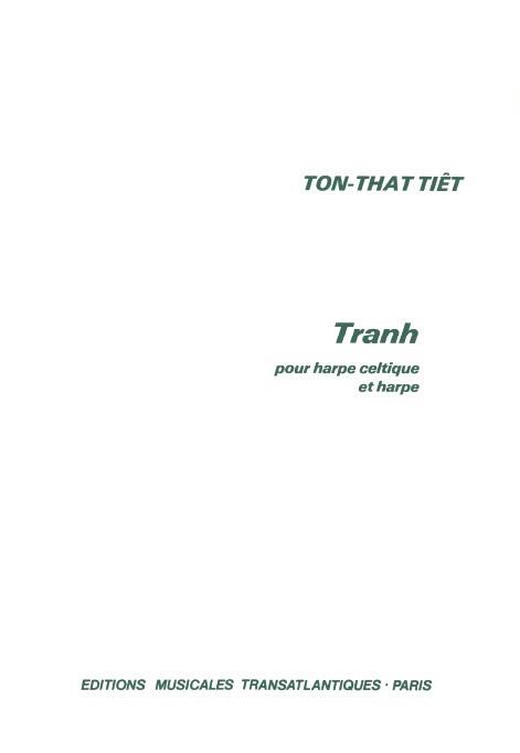 Tranh  pour harpe celtique et harpe  partition