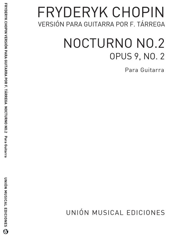 Nocturno op.9 no.2&nbsp;&nbsp;para guitarra&nbsp;&nbsp;