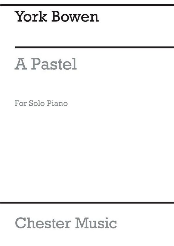 A Pastel  for solo piano  