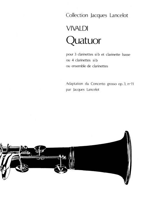 Antonio Vivaldi: Quatuor&nbsp;&nbsp;Clarinet, Ensemble&nbsp;&nbsp;Printed to Order