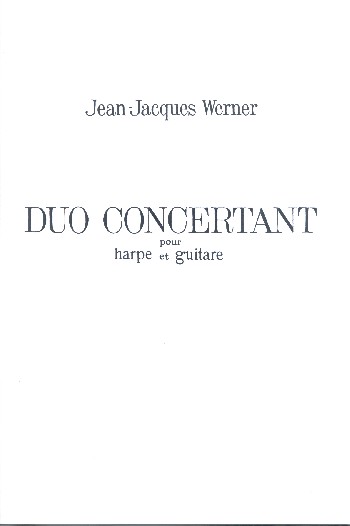Duo concertant  pour harpe et guitare  