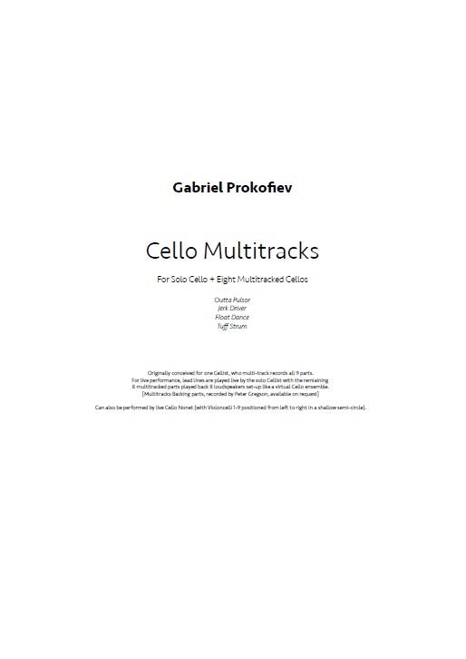 Gabriel Prokofiev, Cello Multitracks&nbsp;&nbsp;Cello and Electronics&nbsp;&nbsp;Buch