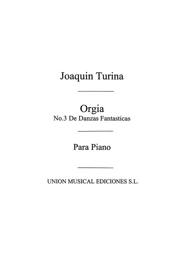 Orgia   para piano   