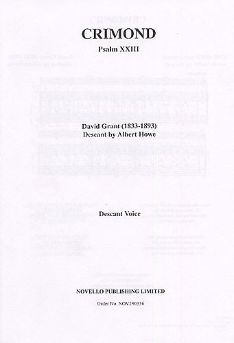 David Grant, Crimond Psalm 23 (Howe)&nbsp;&nbsp;SATB&nbsp;&nbsp;Chorpartitur