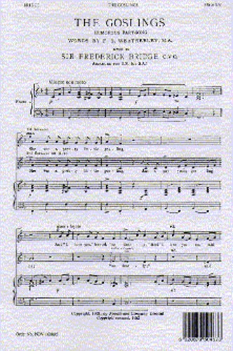 Frederick Bridge, The Goslings (SS or SA)&nbsp;&nbsp;Soprano Voice and Piano&nbsp;&nbsp;Chorpartitur