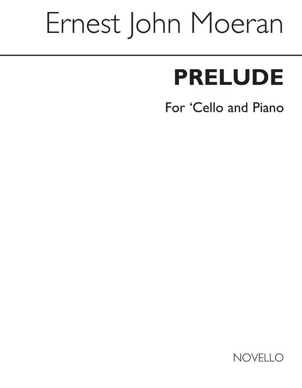 Prelude&nbsp;&nbsp;for violoncello and piano&nbsp;&nbsp;