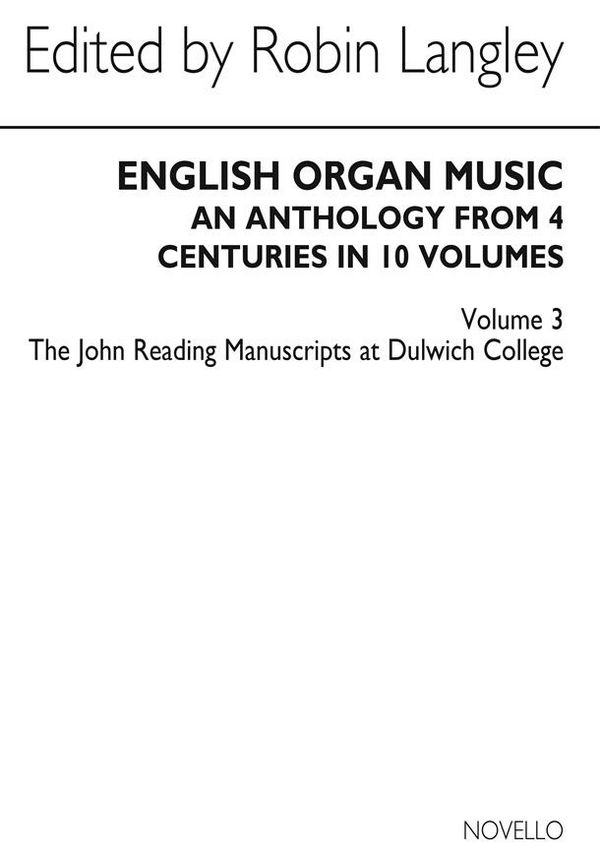 English Organ Music Volume Three&nbsp;&nbsp;Orgel&nbsp;&nbsp;Buch