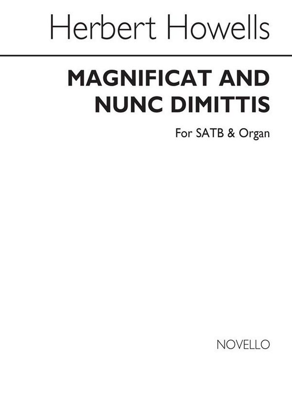 Herbert Howells, Magnificat And Nunc Dimittis (New College)&nbsp;&nbsp;SATB and Organ&nbsp;&nbsp;Buch