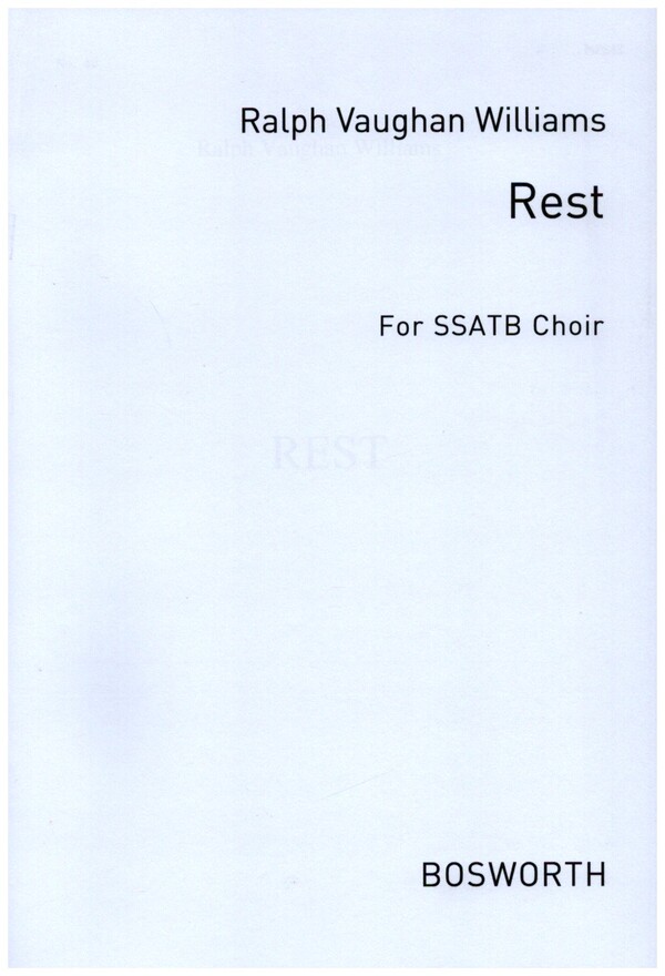 Rest  for mixed chorus a cappella  vocal score