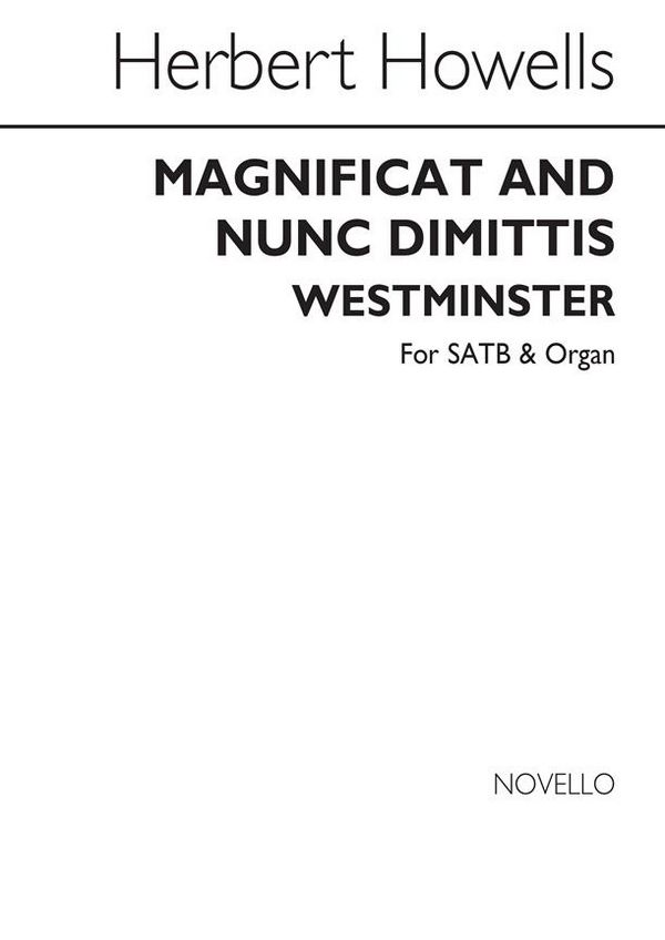 Herbert Howells, Magnificat And Nunc Dimittis&nbsp;&nbsp;SATB and Organ&nbsp;&nbsp;Buch