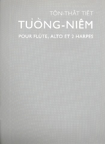 Tuong Niem  pour flûte, alto et 2 harpes  parties