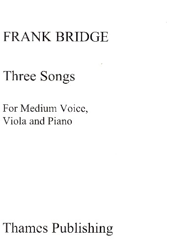 3 Songs for medium voice, viola  and piano  