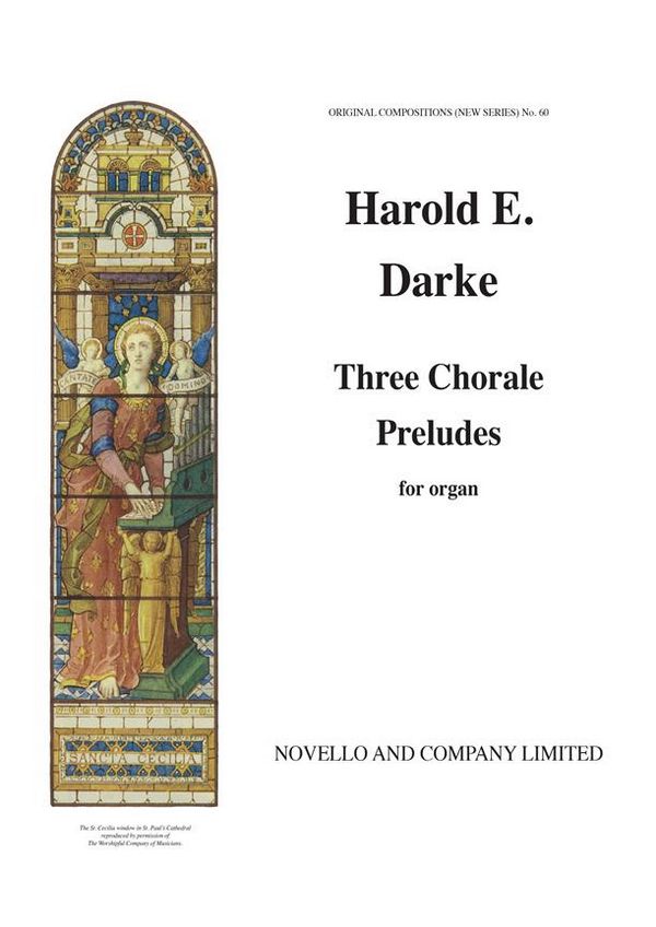 Harold E. Darke, Three Choral Preludes for Organ&nbsp;&nbsp;Orgel&nbsp;&nbsp;Buch