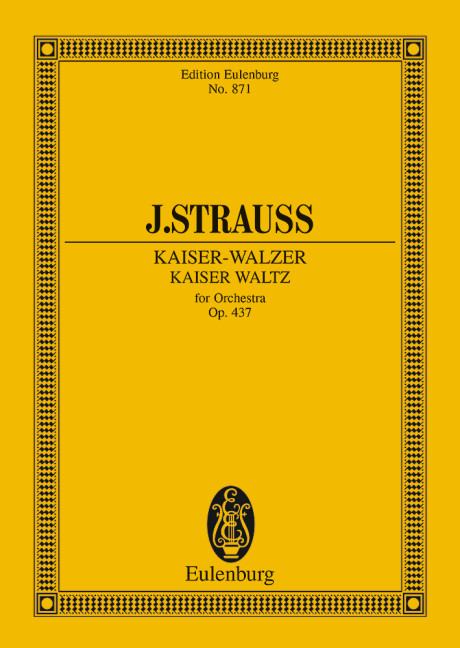 Kaiserwalzer op.437  für Orchester  Studienpartitur