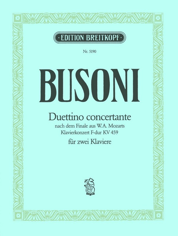 Duettino concertante nach Mozart  für 2 Klaviere  Partitur