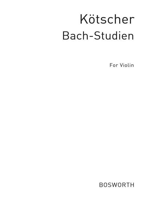 Bach-Studien  für Violine  Verlagskopie